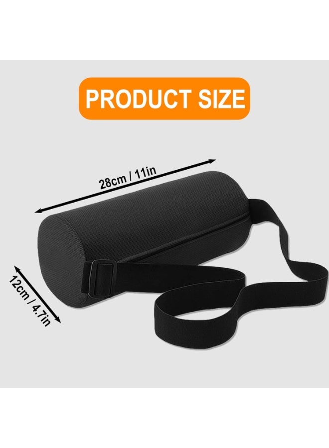 وسادة دعم ظهر إسفنج ذاكرة – وسادة مريحة لدعم أسفل الظهر للكرسي، العربية، السفر والعمل مع غطاء قابل للتنفس - Image 5